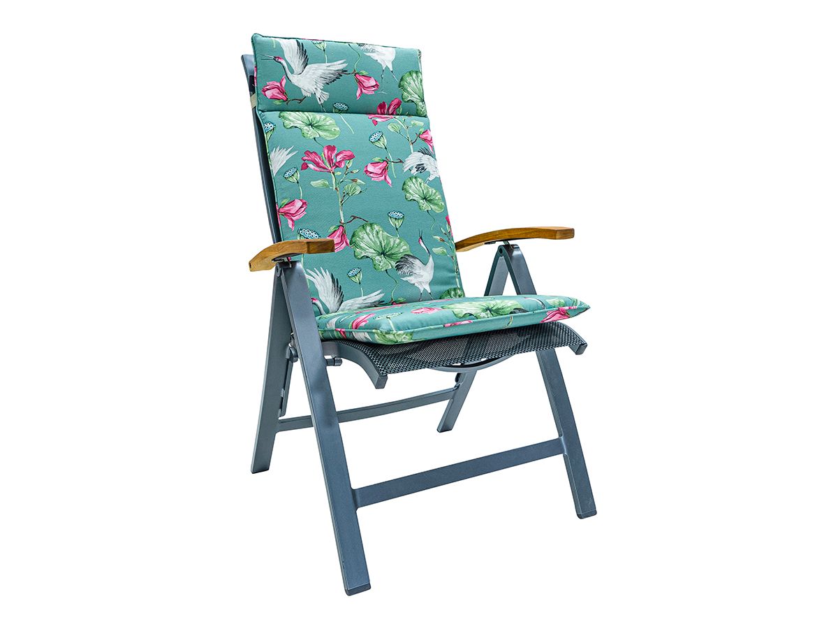 Madison Vieve Green 120 x 50 Gartenstuhlkissen mit hoher Rückenlehne