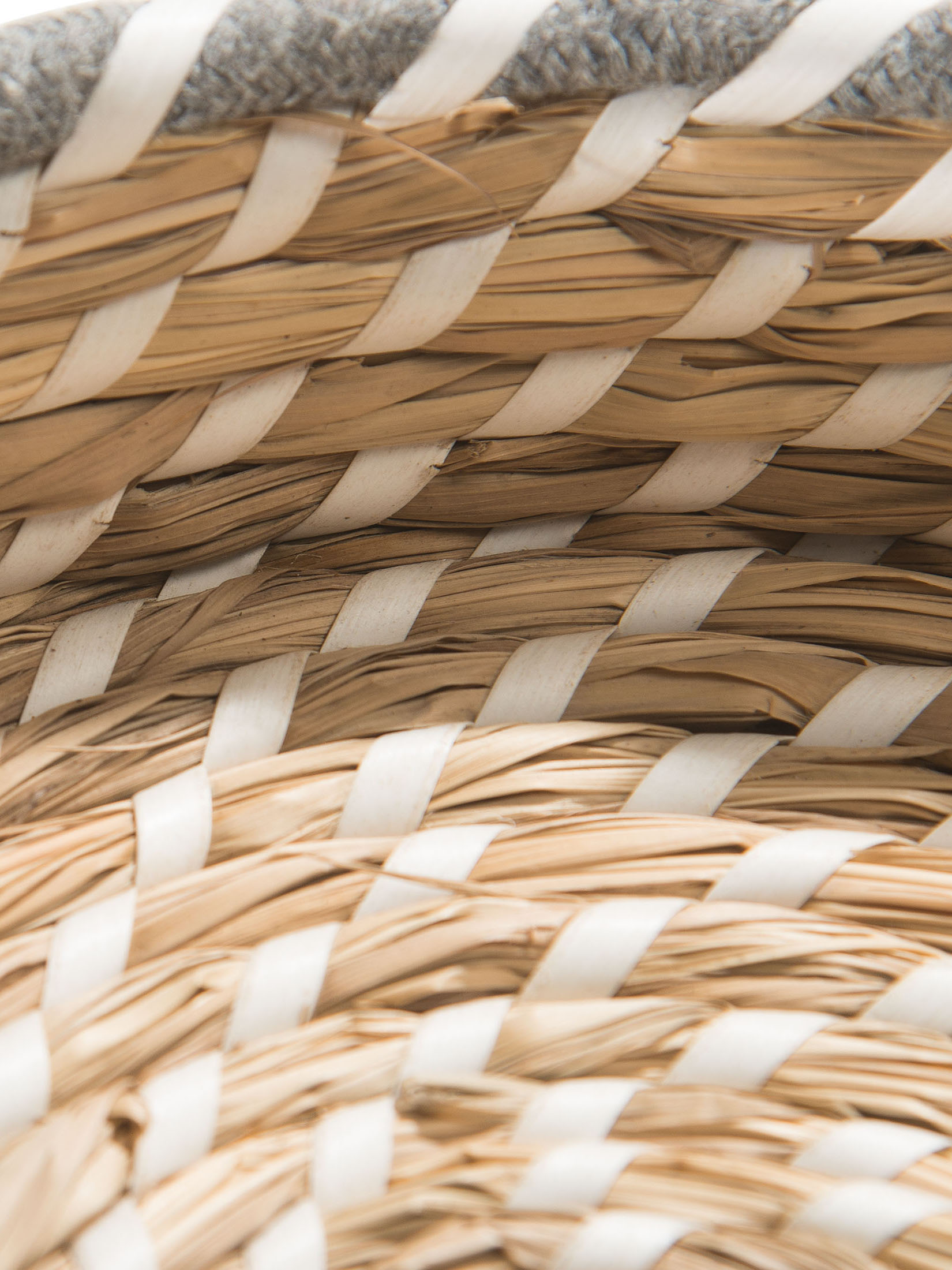 Basket Rope Korb, Grau/Natur