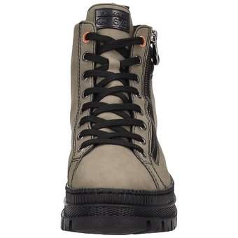 Rieker Schnür Boots in grün