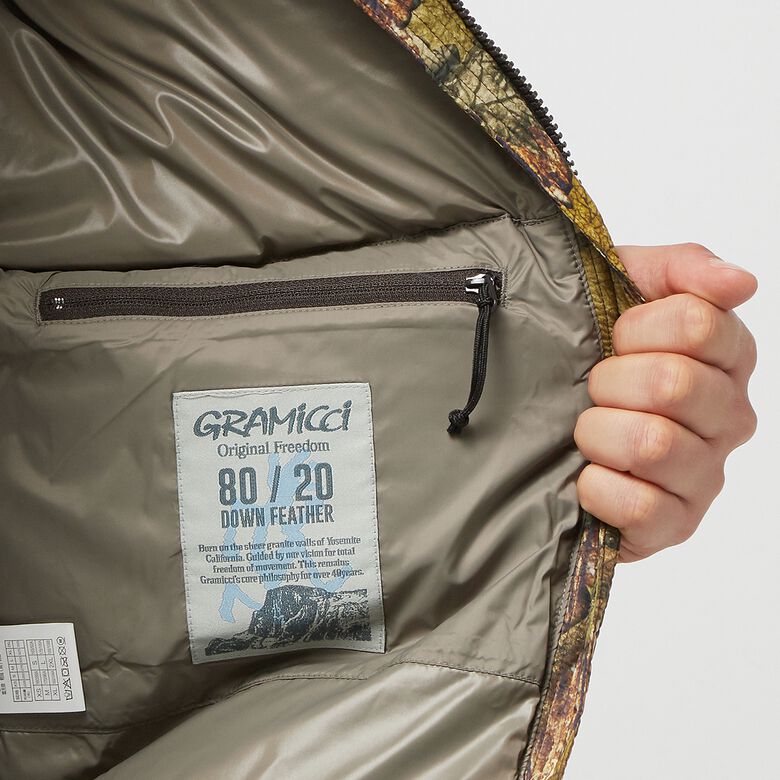 Gramicci Down Puffer Jacket leaf camo