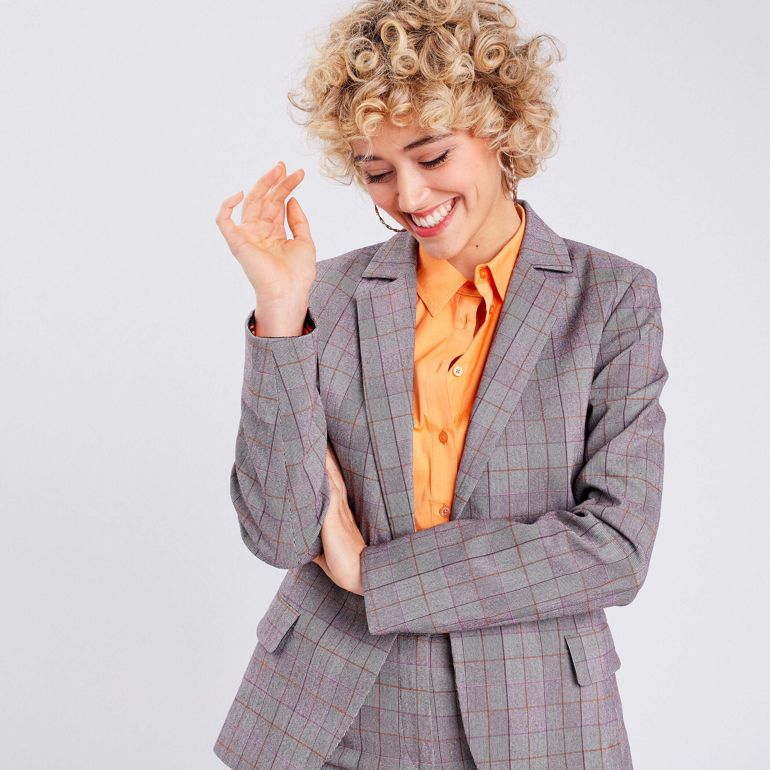 Veste esprit blazer droite blanc femme | Cache Cache