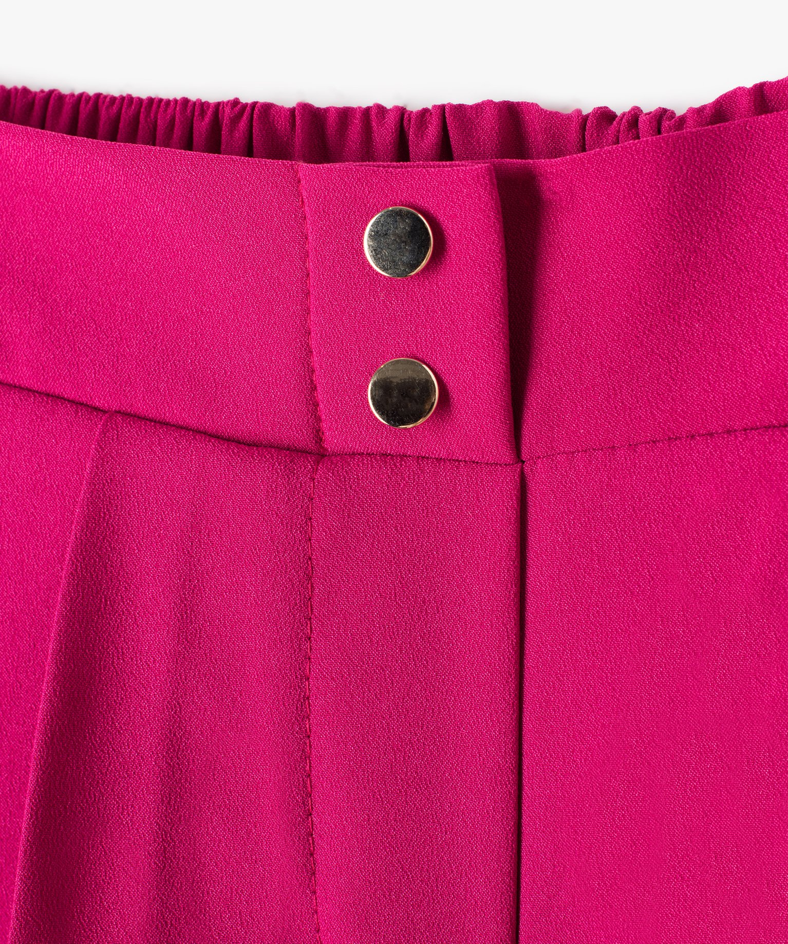 Short fille en toile avec boutons fantaisie rose | GEMO