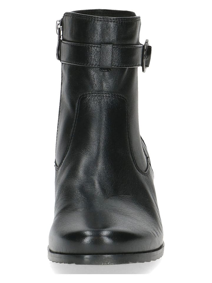 Caprice Leder-Stiefeletten in Schwarz günstig kaufen