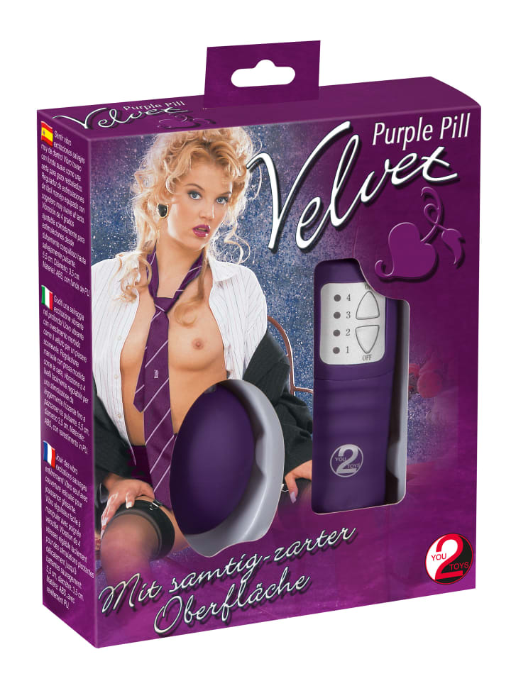 You2Toys Vibro-Ei Velvet Purple Pill in lila günstig kaufen 55 mm