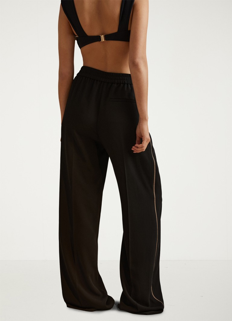 Pantaloni Reiss Remi cu talie înaltă și croi larg
