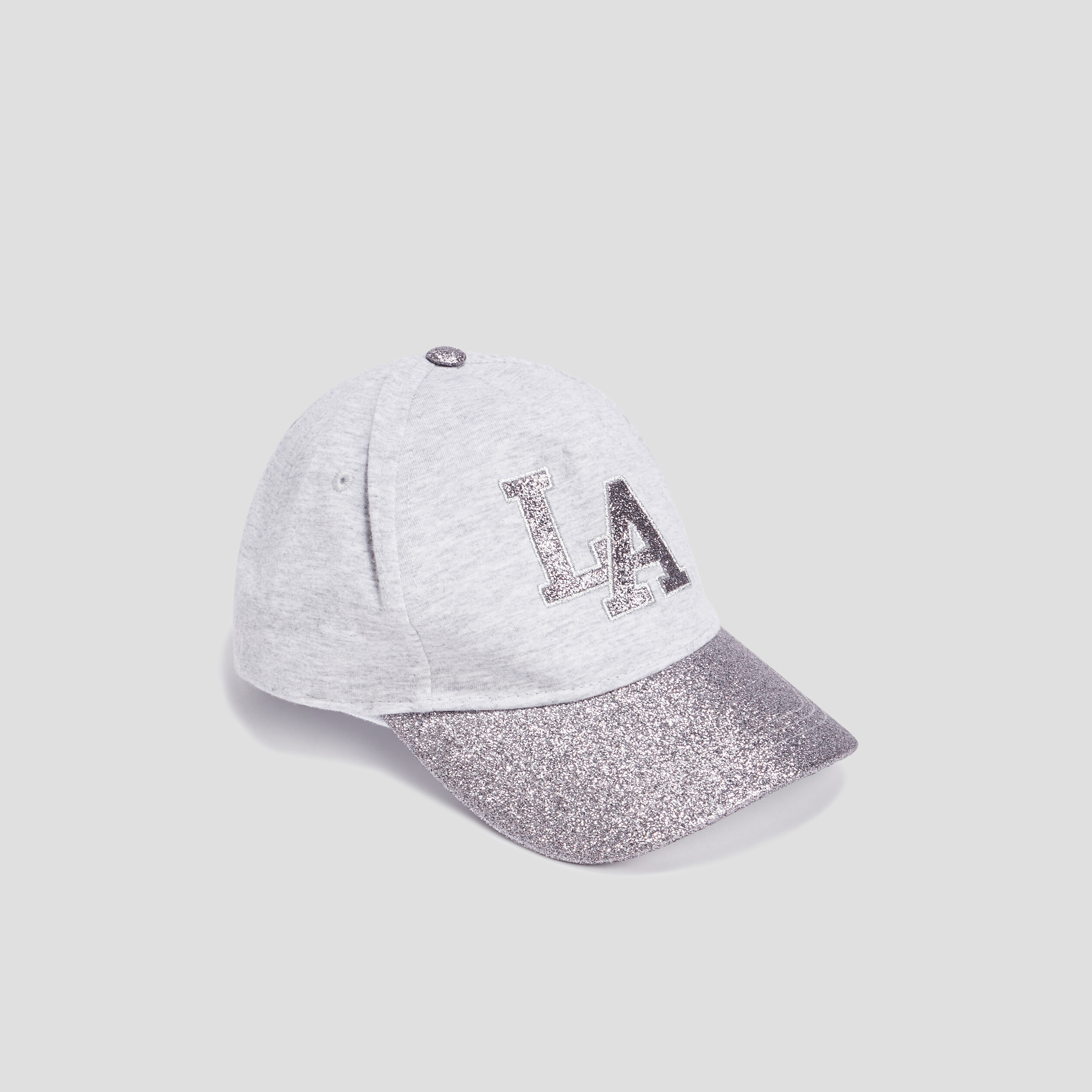 Casquette à paillettes gris fille | La Halle