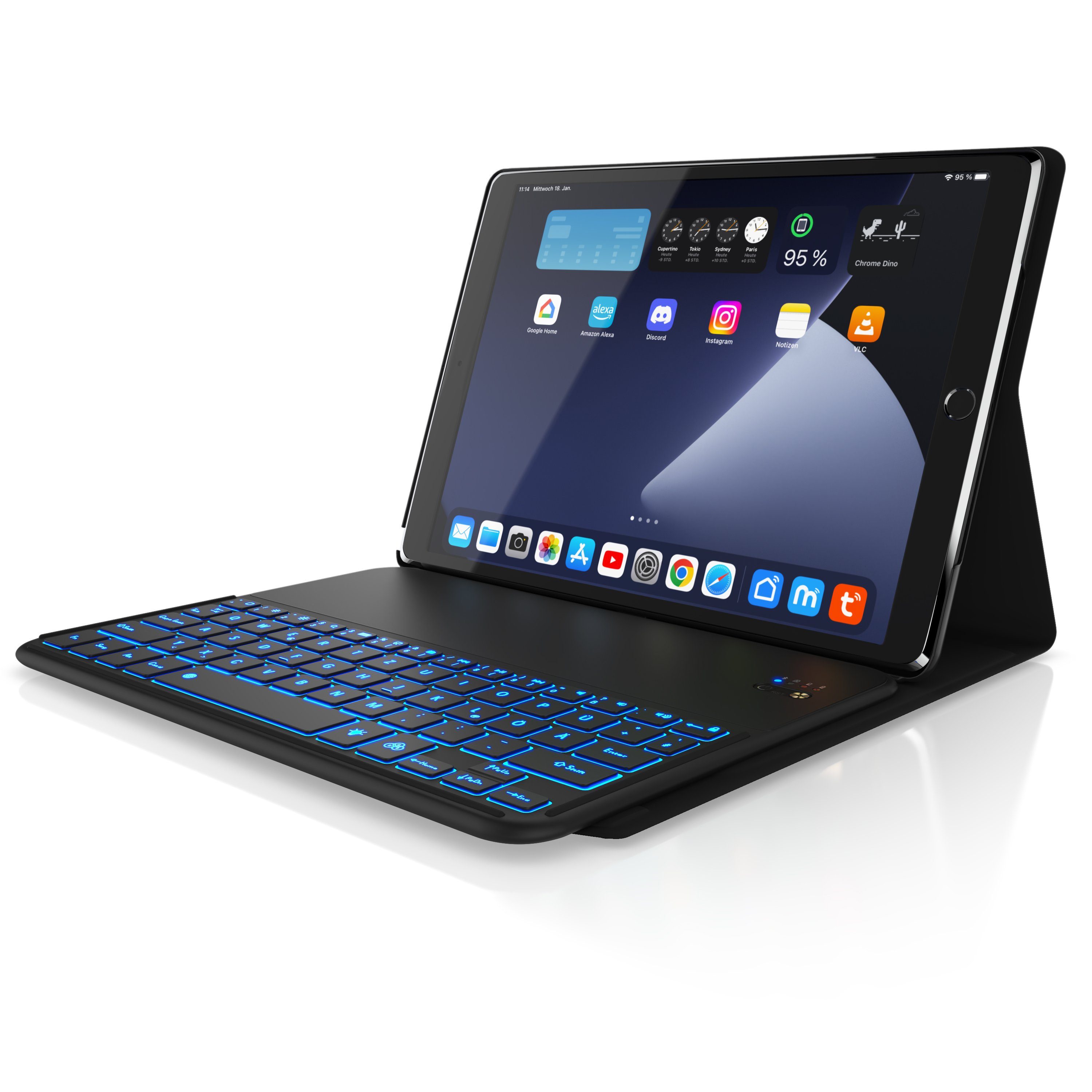Aplic Tablet-Tastatur (Kunstledercase für iPad Pro 10,5