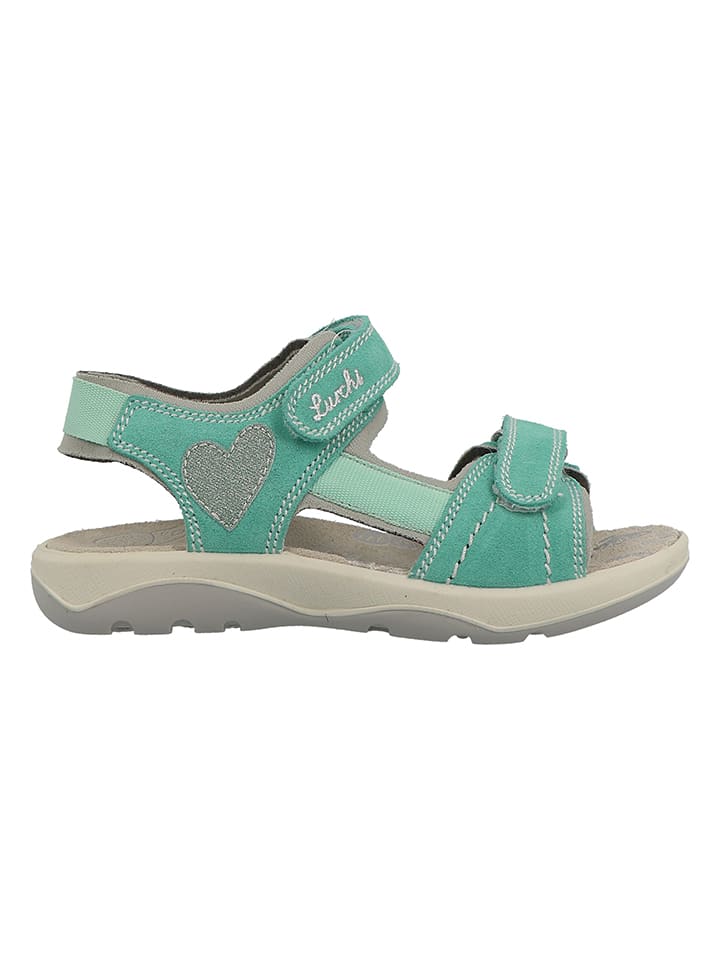 Lurchi Leder-Sandalen in Türkis günstig kaufen