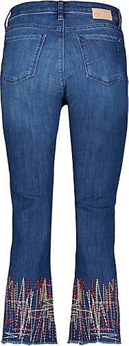 Raffaello Rossi Damen Jeans VIC 6/8 CROPPED STITCH Slim Fit