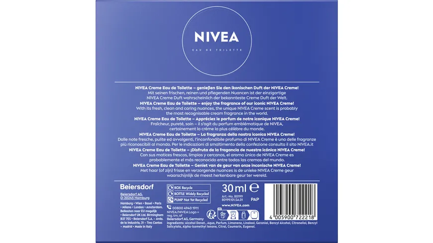 NIVEA Creme Eau de Toilette 30 ml