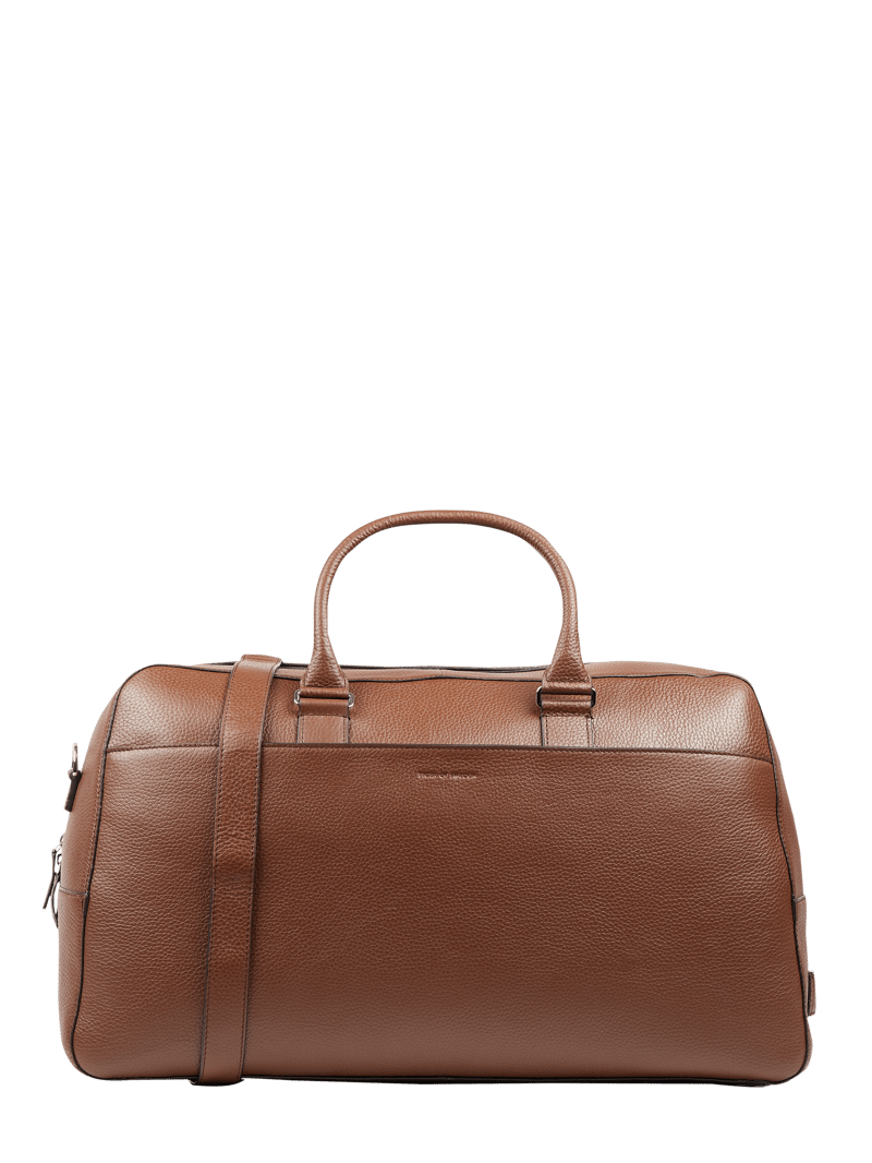 Weekender aus Leder Modell 'Brome' in cognac