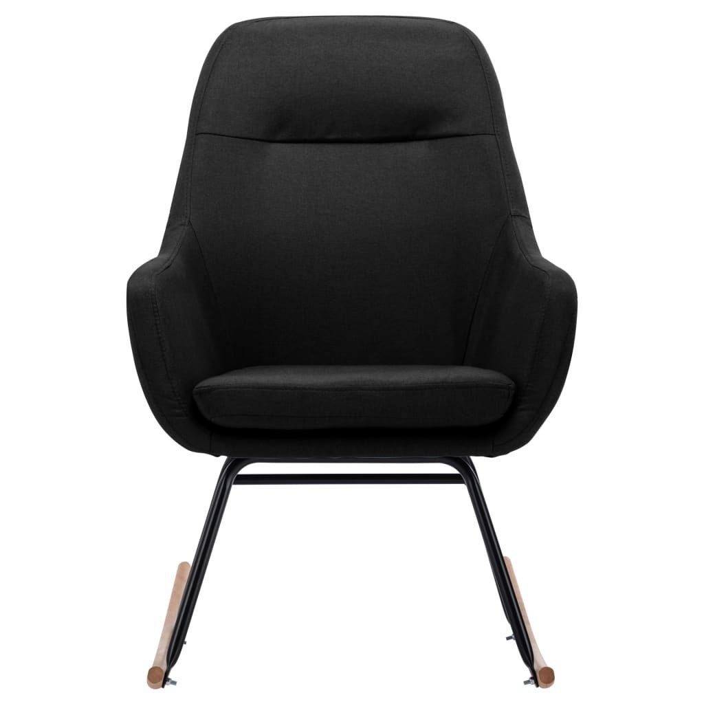 möbelando Schaukelstuhl Balzhausen (BxHxT: 61x89x80,5 cm), aus Stoff in Schwarz