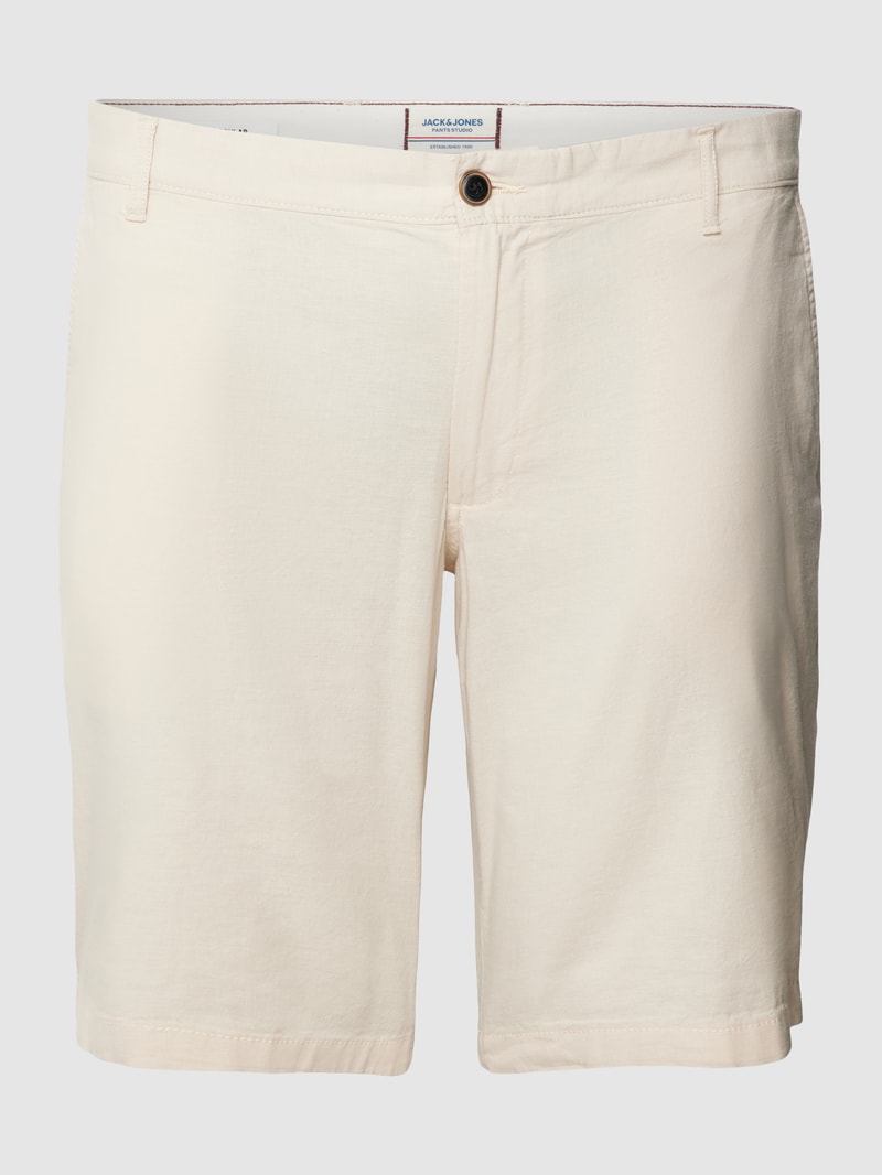 PLUS SIZE RegularFit Shorts mit Leinen Modell 'DAVE' in sand