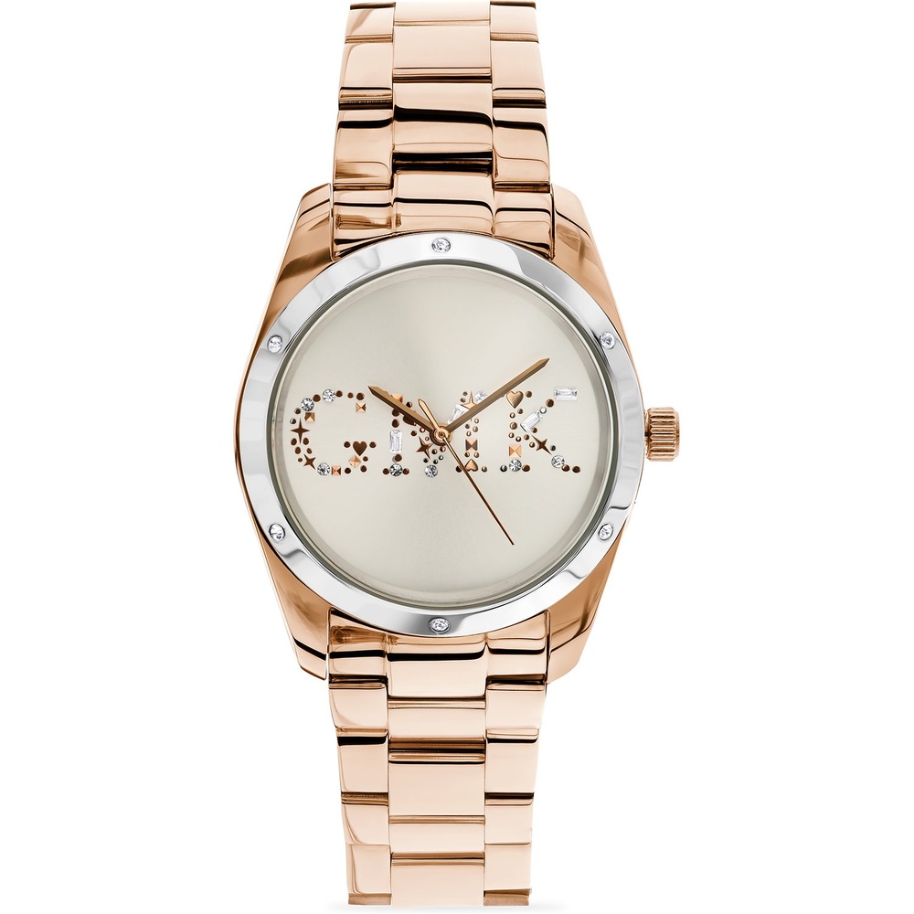 GMK Collection Montre pour femme Acier inoxydable, Acier inoxydable Montre