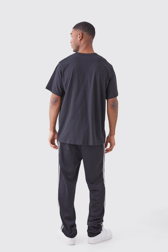 Tall Oversize T-Shirt mit Stacheldraht-Print