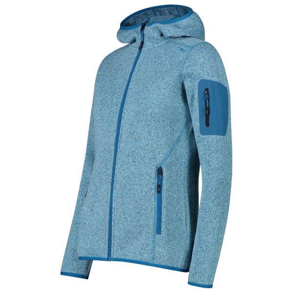 CMP - Women's Jacket Fix Hood Jacquard Knitted 3H19826 - Fleecejacke