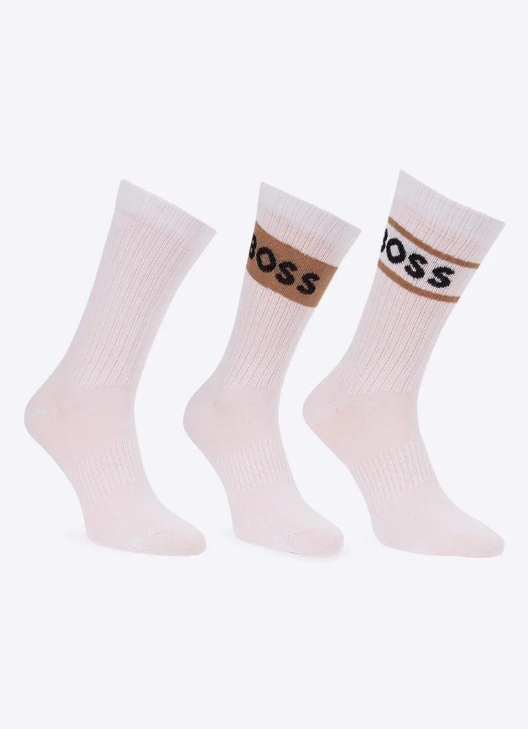 HUGO BOSS kojinės su logotipu 3 vnt. dovanų dėžutėje