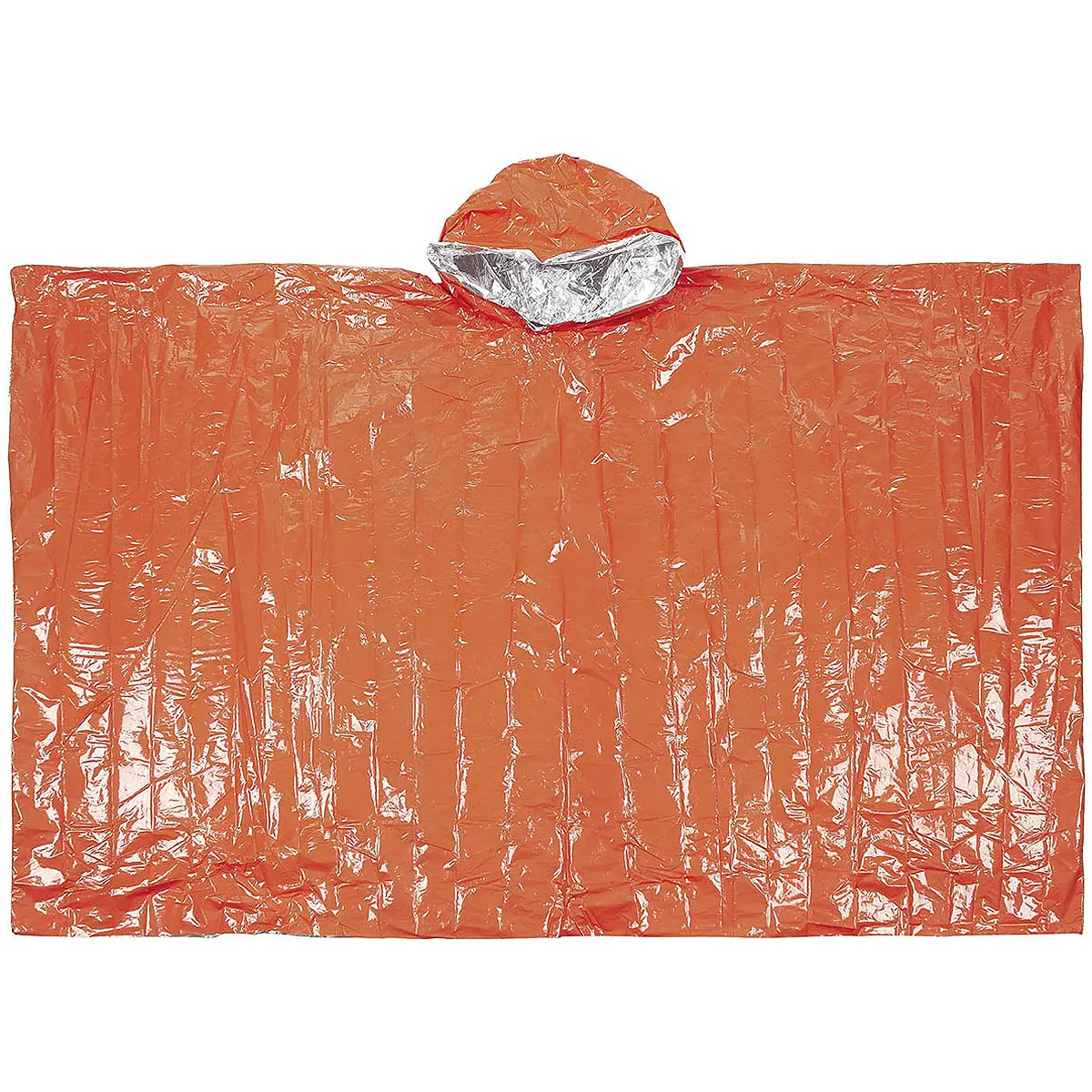 Notfall Poncho orange