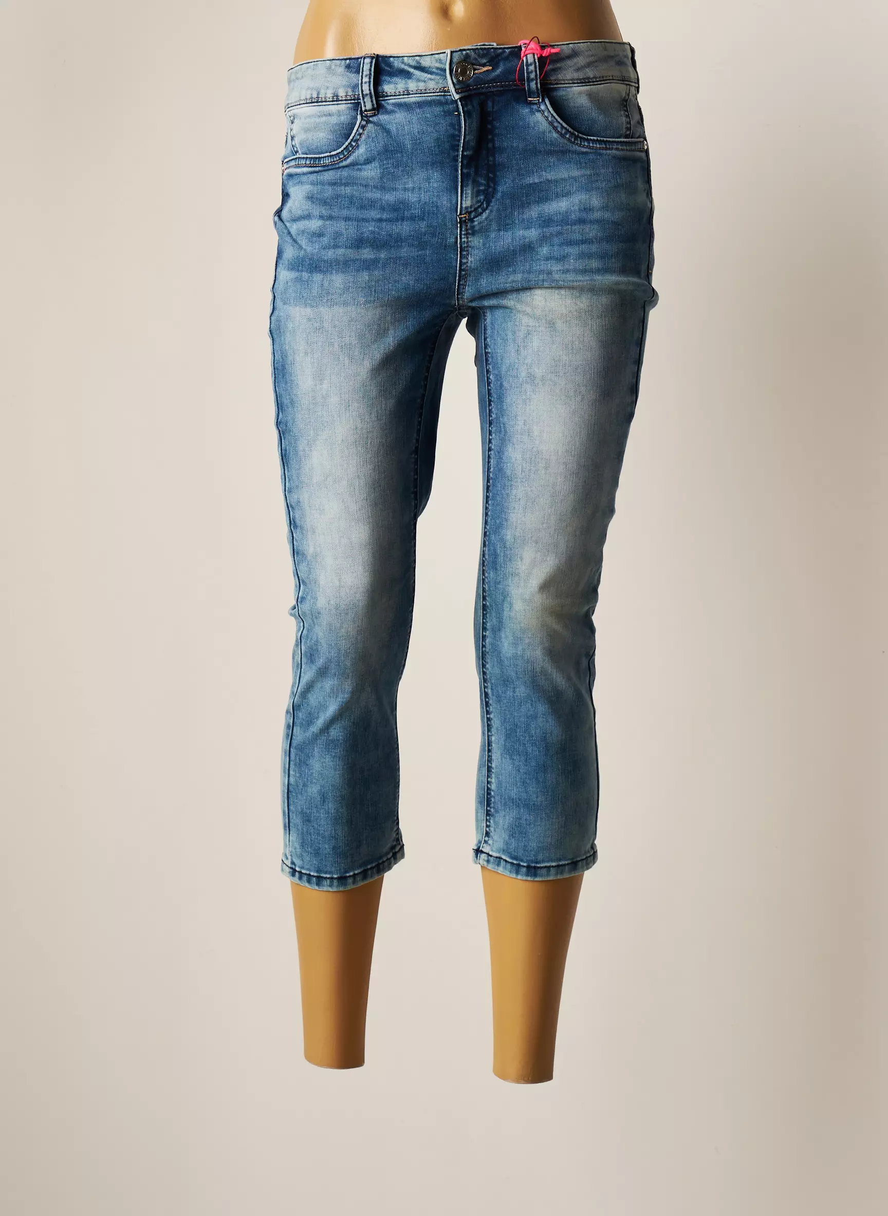 Street One Jeans Coupe Slim Femme couleur bleu