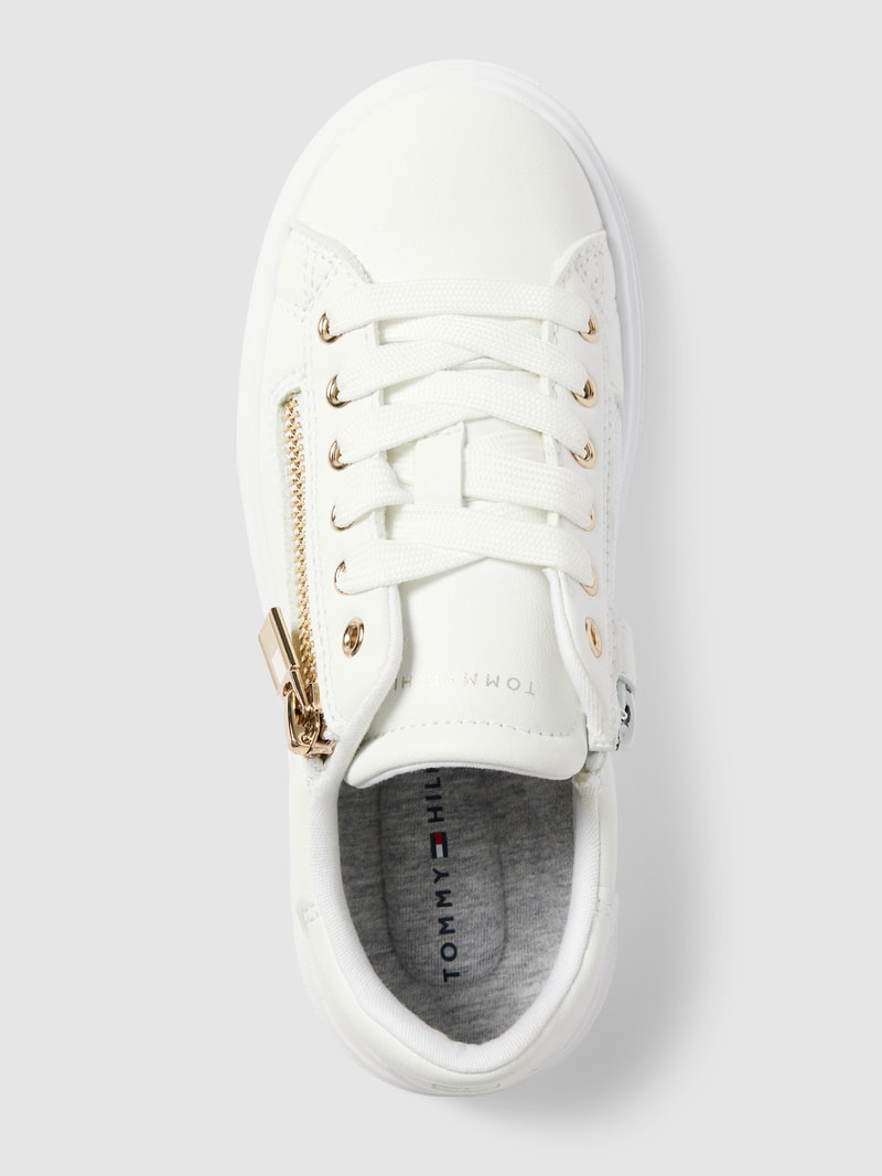 Sneaker mit Label-Detail Modell 'KRYSTAL' in weiß