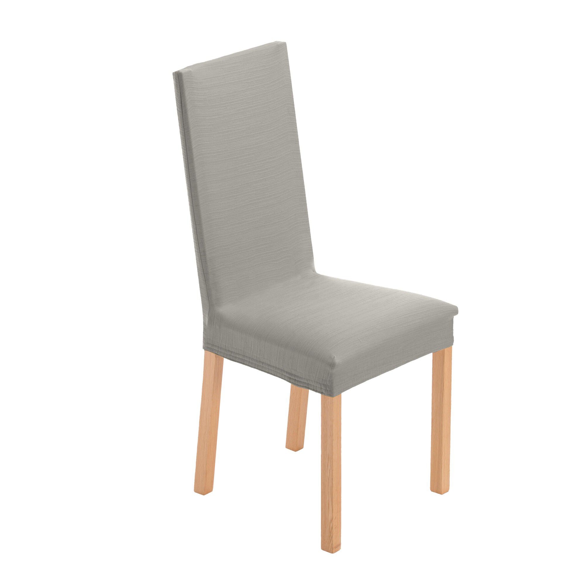 Housse chaise unie extensible