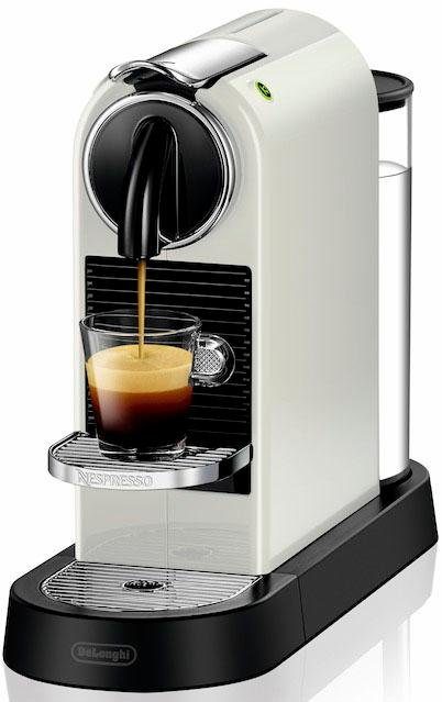 Nespresso Kapselmaschine CITIZ EN 167.W von DeLonghi, White, inkl. Willkommenspaket mit 7 Kapseln