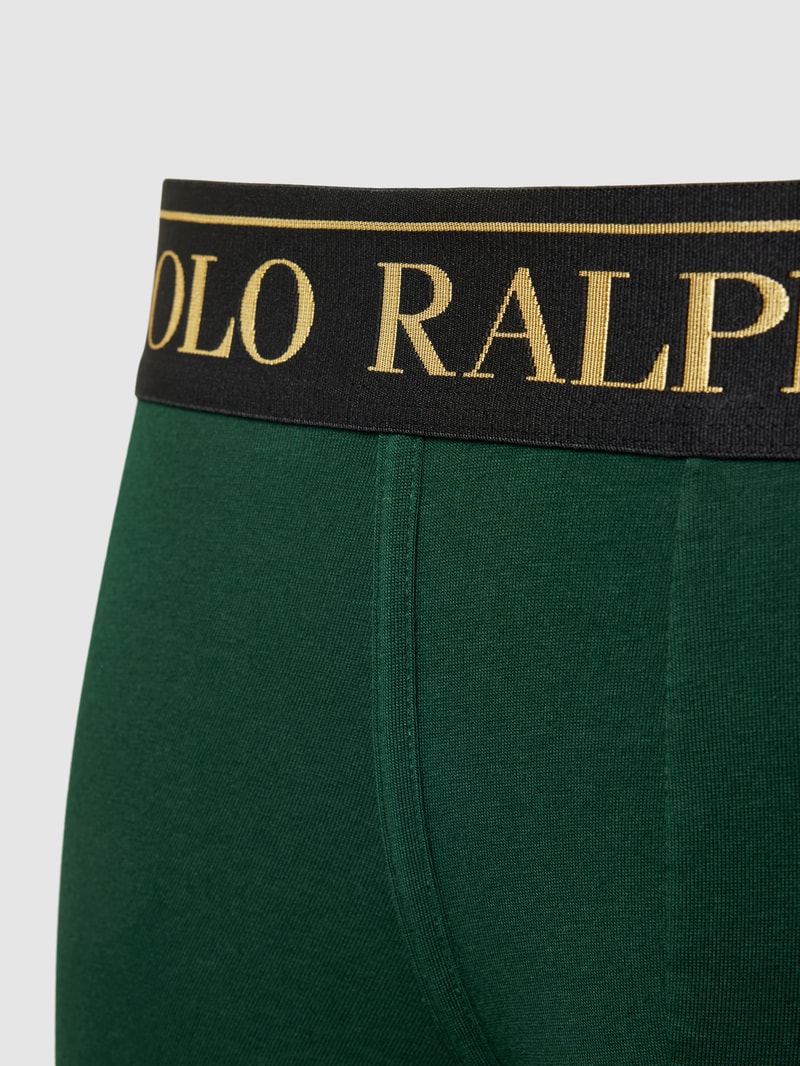 Trunks mit Label-Stitching in grün