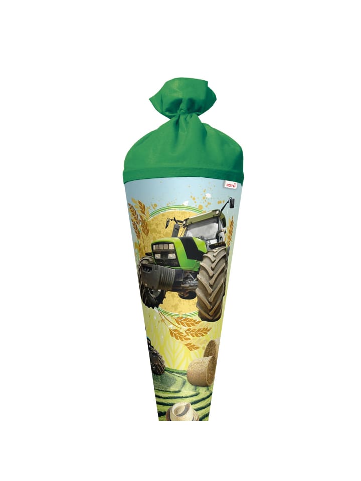 ROTH Schultüte groß Traktor 70 cm in Grün günstig kaufen onesize