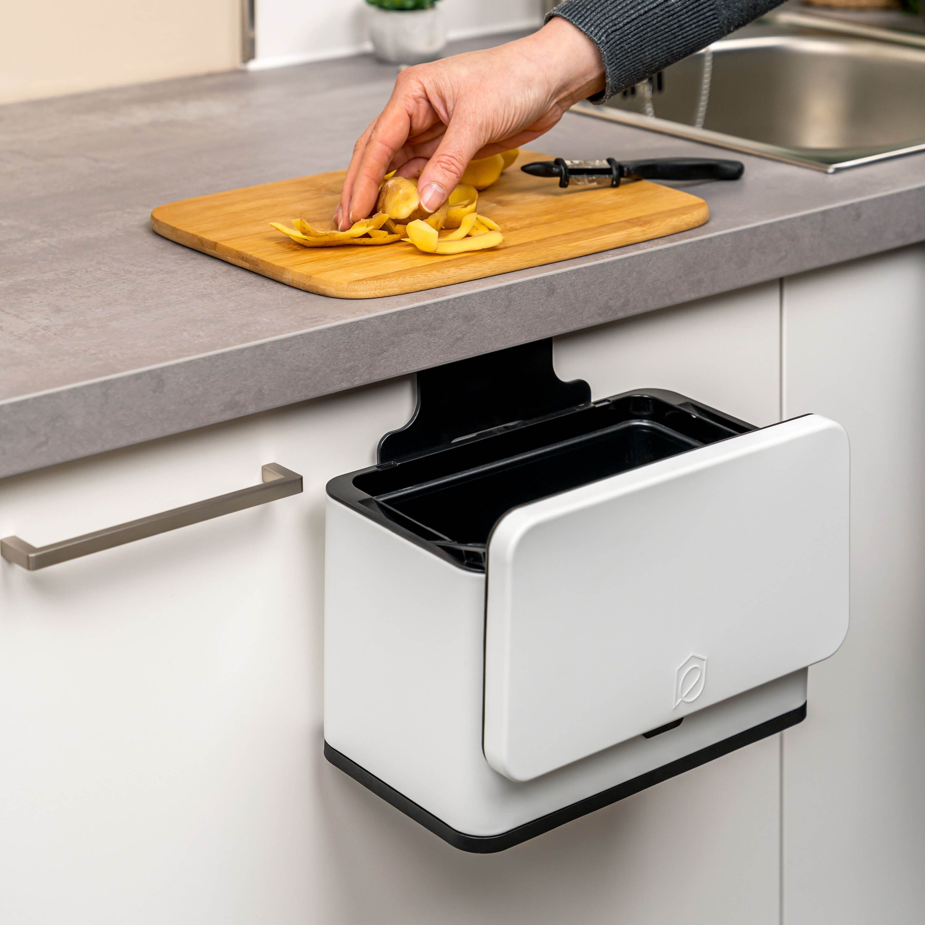 eluno Biomülleimer 3L mit Kohlefilter, Komposteimer