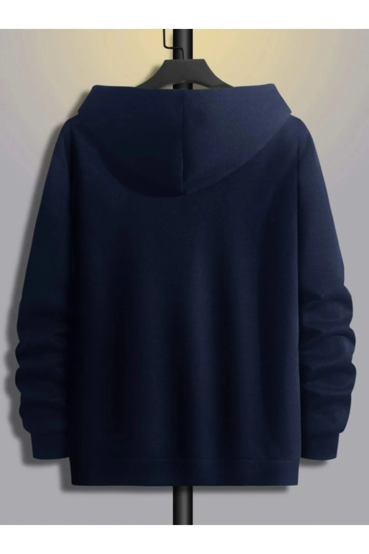 MOONBULL  Übergroßes Unisex-Kapuzensweatshirt mit vertikalem Brustaufdruck