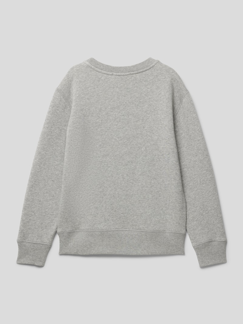 Sweatshirt mit Motiv-Print in hellgrau