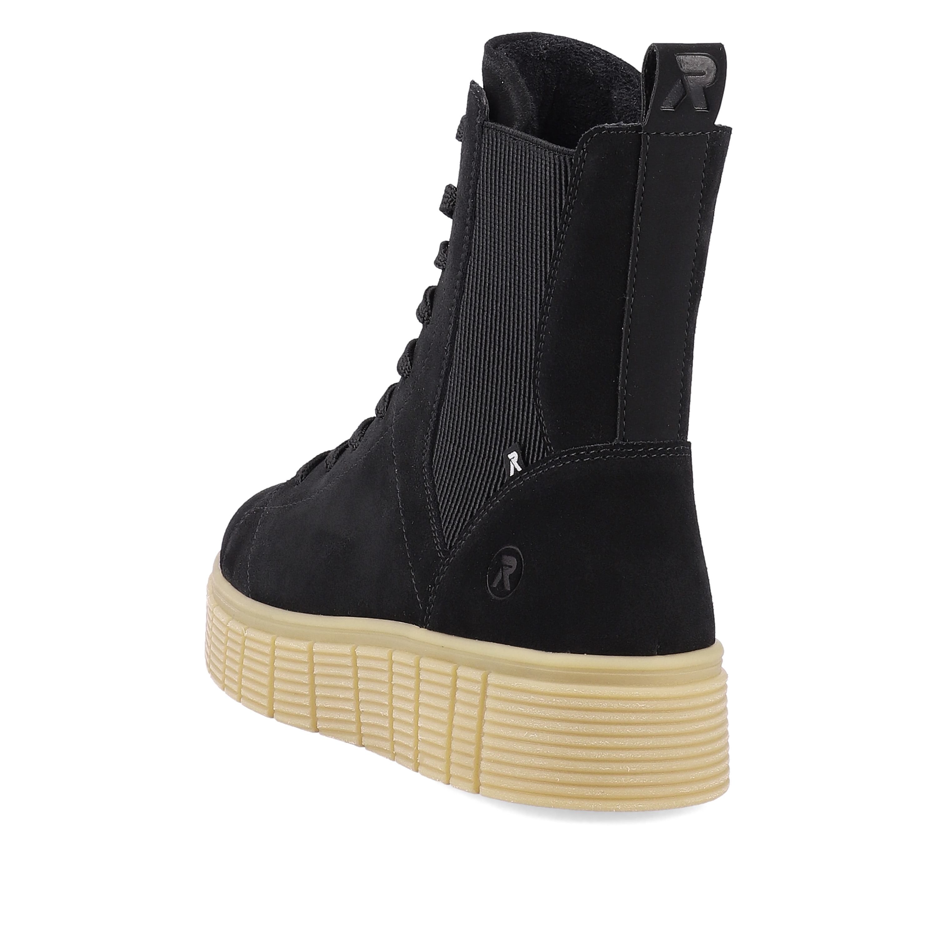 Rieker Damen Chelsea Boots urban-black sand-beige