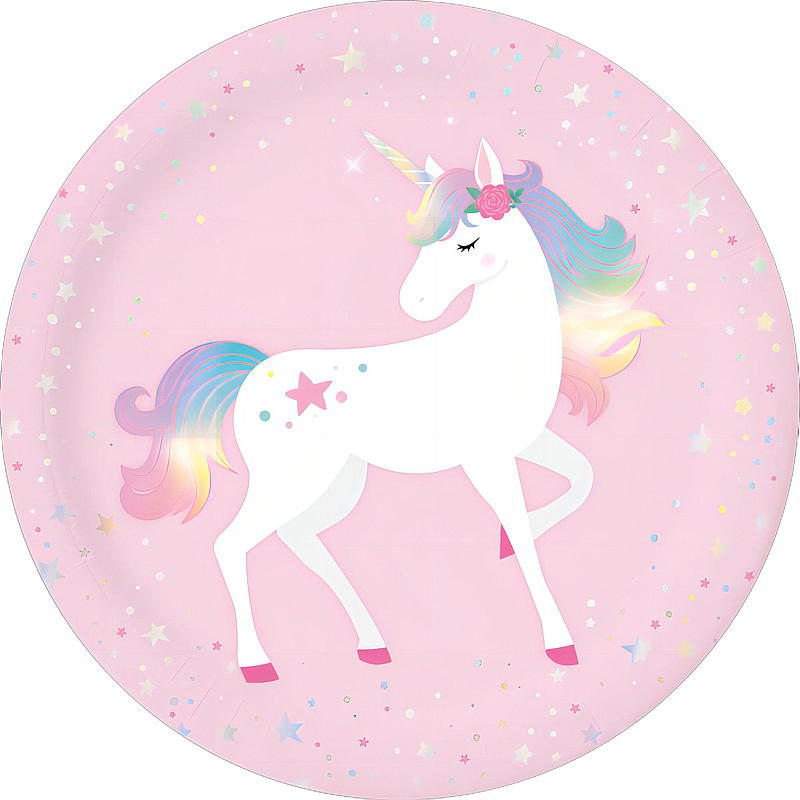 Giform Tallerken 8-pk unicorn