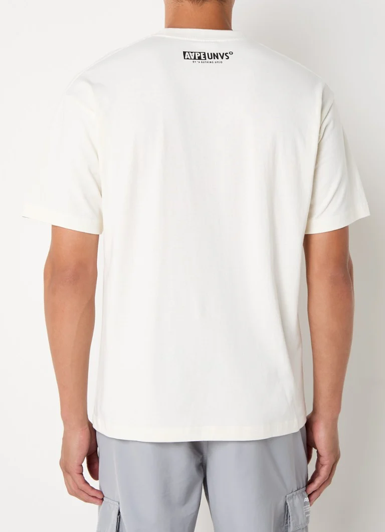 Tricou simplu Aape Sand Face cu logo imprimat