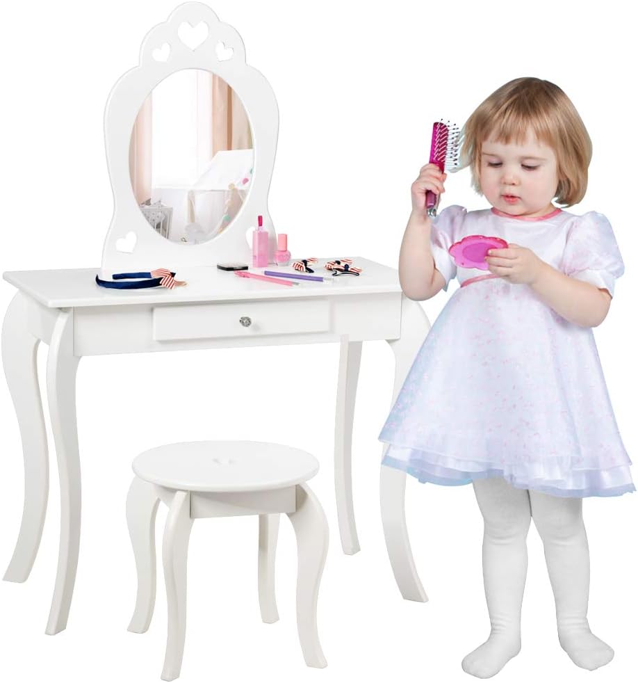 Costway COSTWAY Kinder Schminktisch