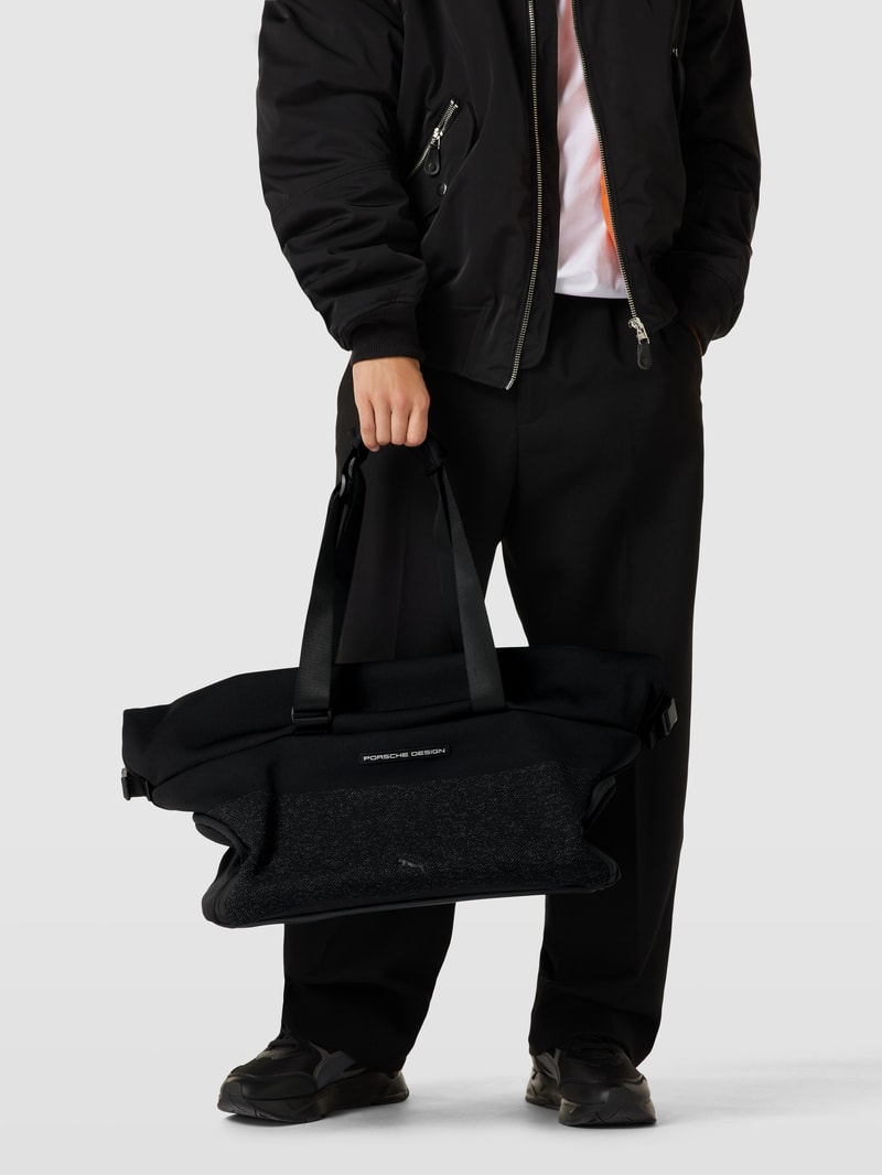 Weekender mit Label-Detail Modell 'Porsche Design Evoknit' in schwarz