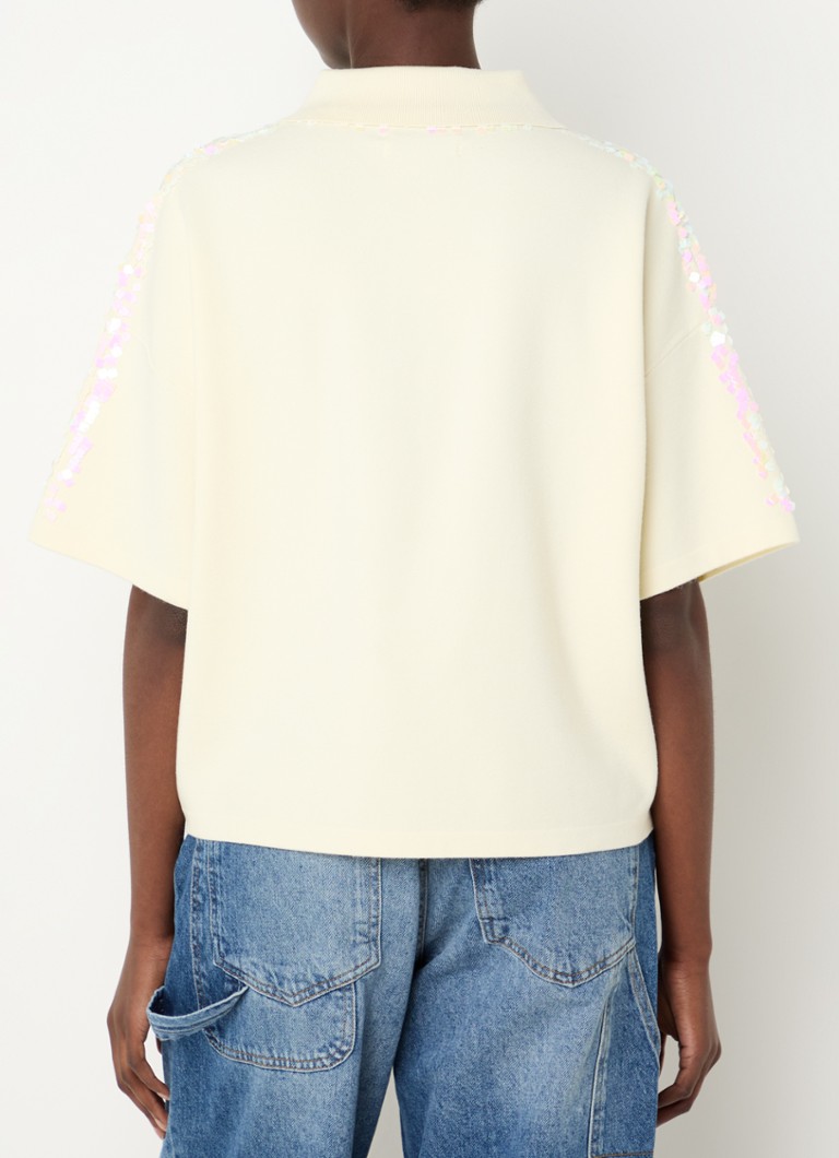 Polo Essential Antwerp Glitz in maglia fine con paillettes