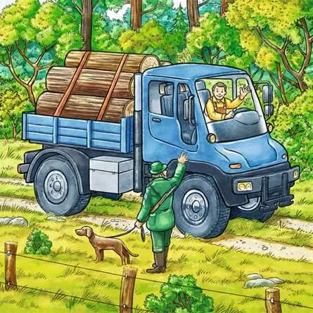 Kinderpuzzle ab 5 Jahren - Große Landmaschinen - 49 Teile