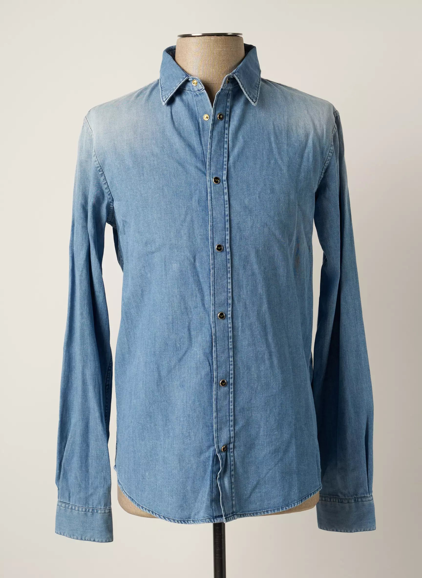 Emporio Armani Manches Longues Homme couleur bleu