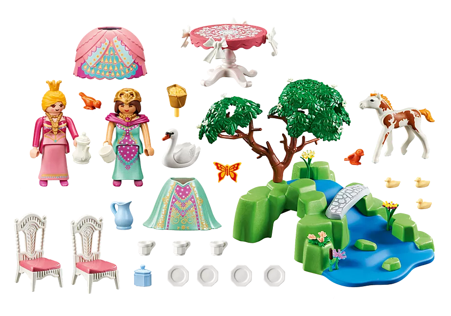 Prinzessinnen-Picknick mit Fohlen