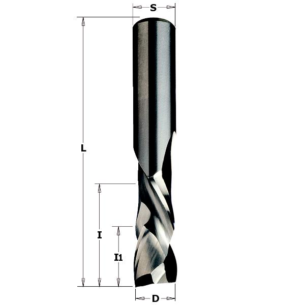 Fresa a spirale CMT 190.050.11, gambo 5 mm