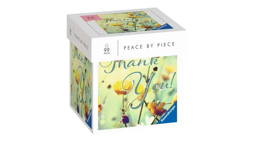 Ravensburger Puzzle - hank you - Peace by Piece 99 Teile