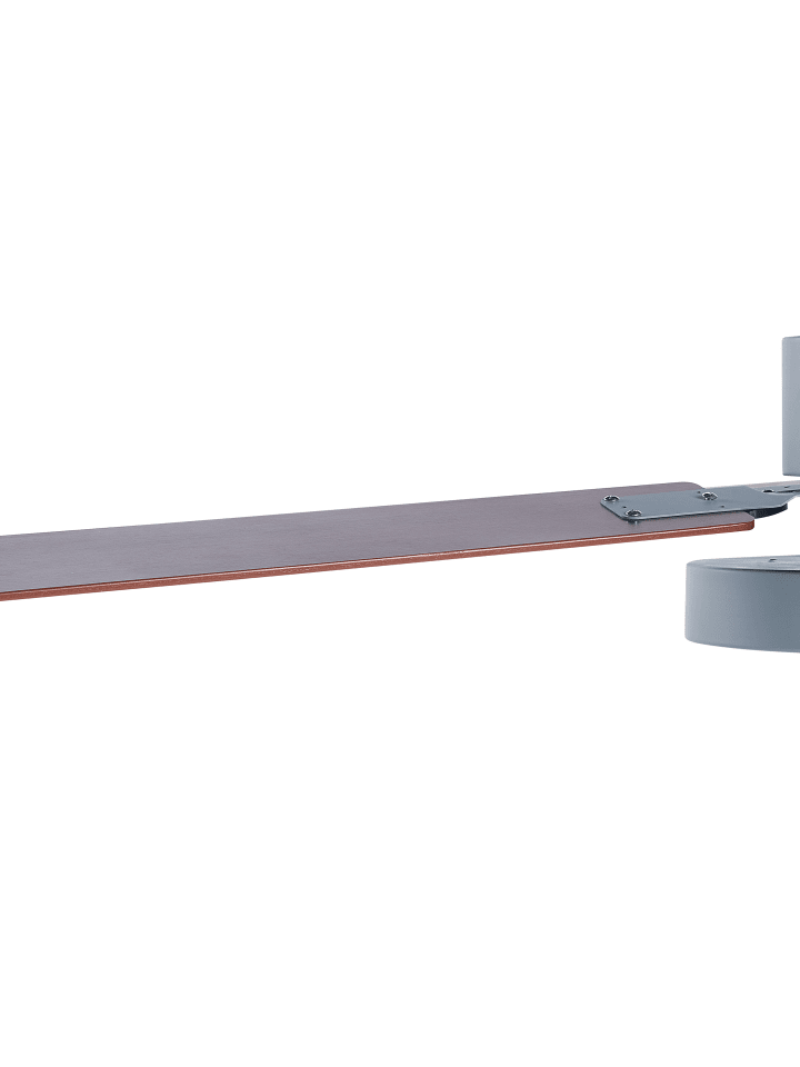Beliani Deckenventilator mit Licht HOBBLE in Grau/Heller Holzfarbton günstig kaufen onesize