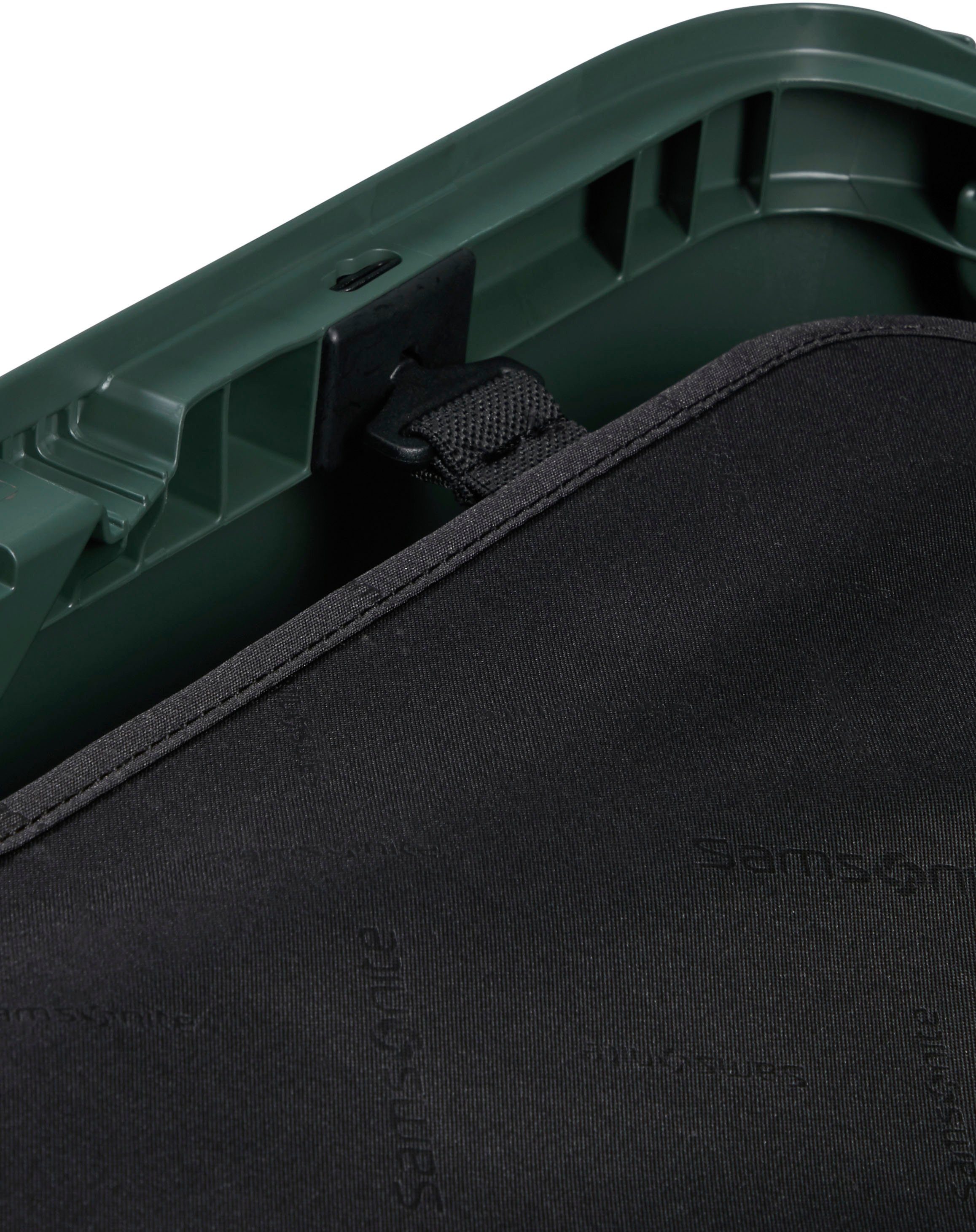 Samsonite Hartschalen-Trolley Magnum Eco forest green, 55 cm, 4 Rollen, aus recyceltem Material; Made in Europe