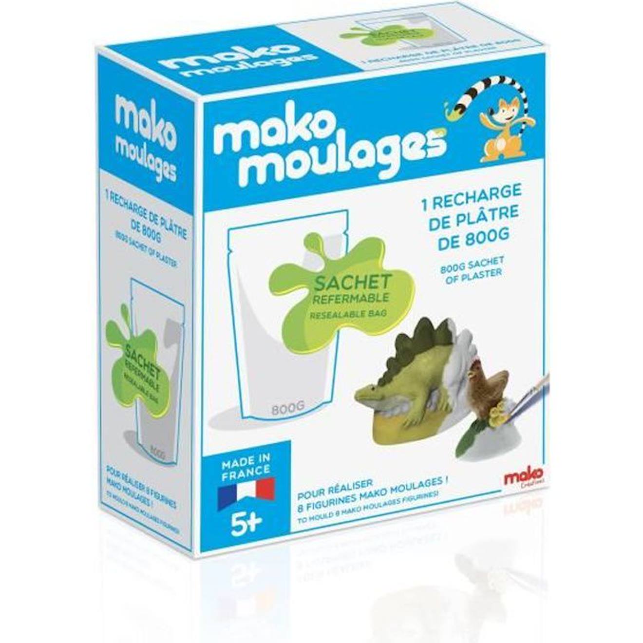 Recharge de plâtre pour kit de moulage vert