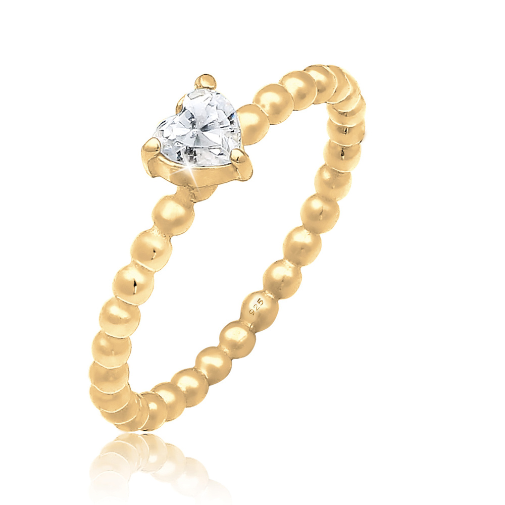 Elli Elli Bague Fiançailles Zircone Bague Femme - (925/1000) Argent Bague