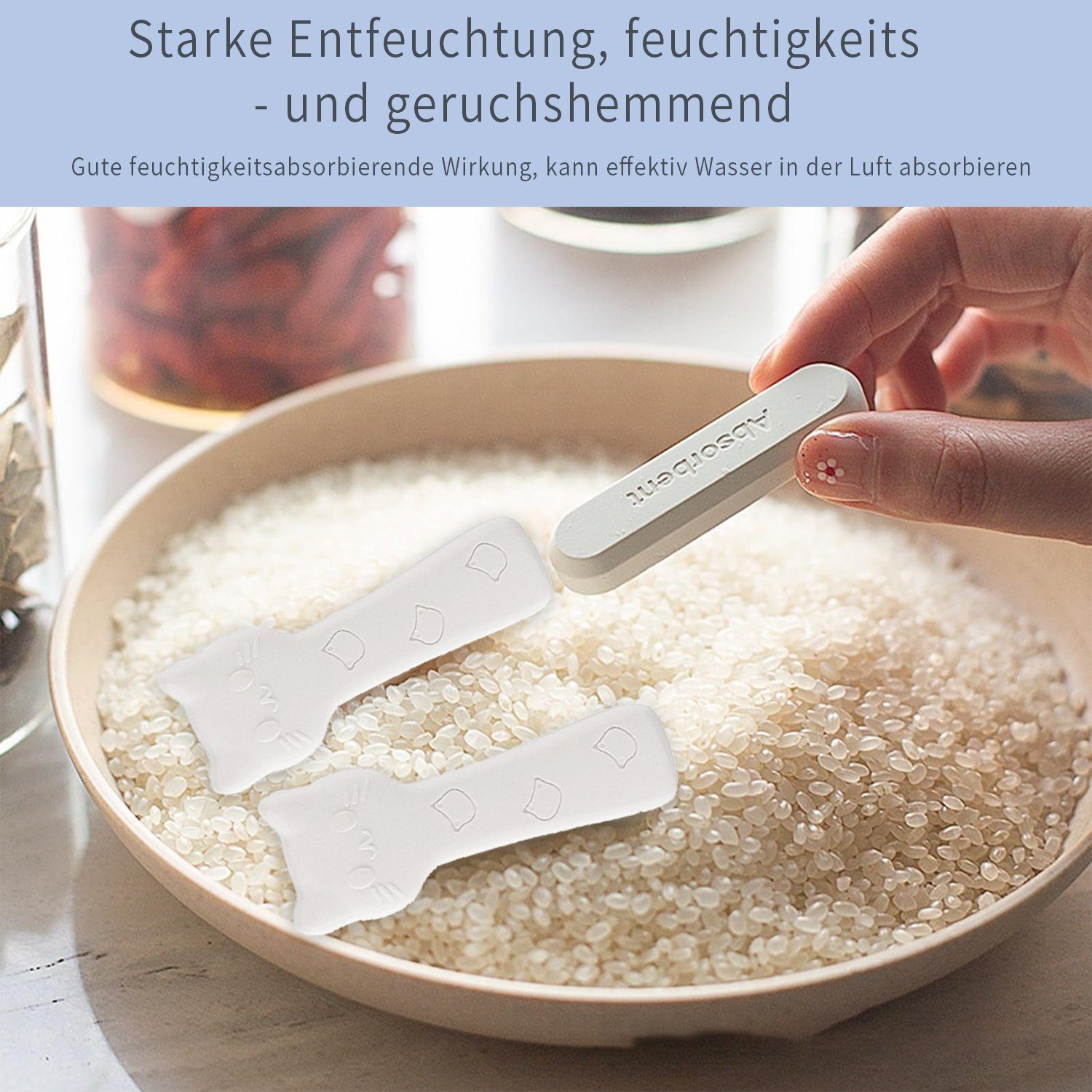 TOPMELON Luftentfeuchter Trockenmittel für die Küche, Trockenmittelstab