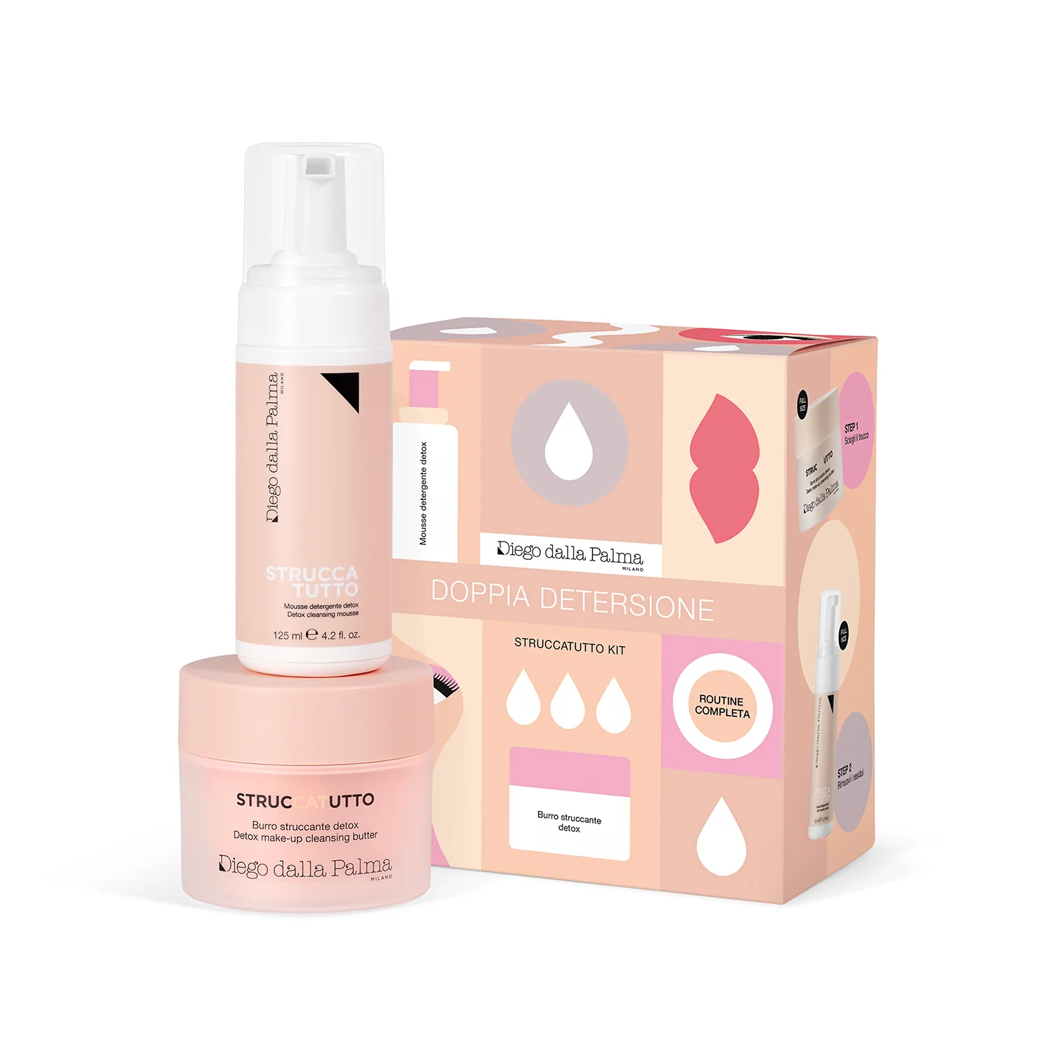 Sada na odličování - Čisticí sada, Čisticí pěna na obličej, Čisticí krém na obličej