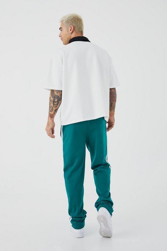 Oversize Poloshirt mit Kontrast-Kragen