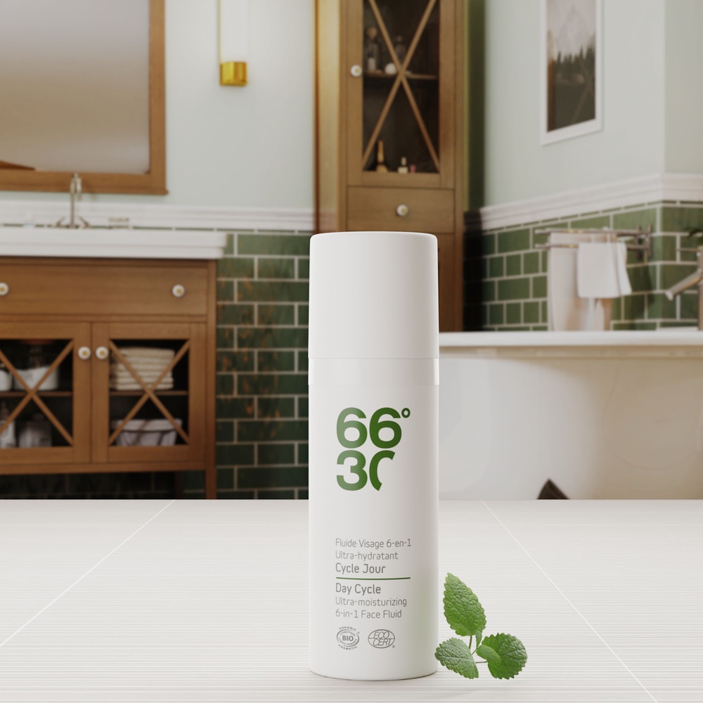 66°30 Fluide visage 6-en-1 ultra-hydratant Crème hydratante